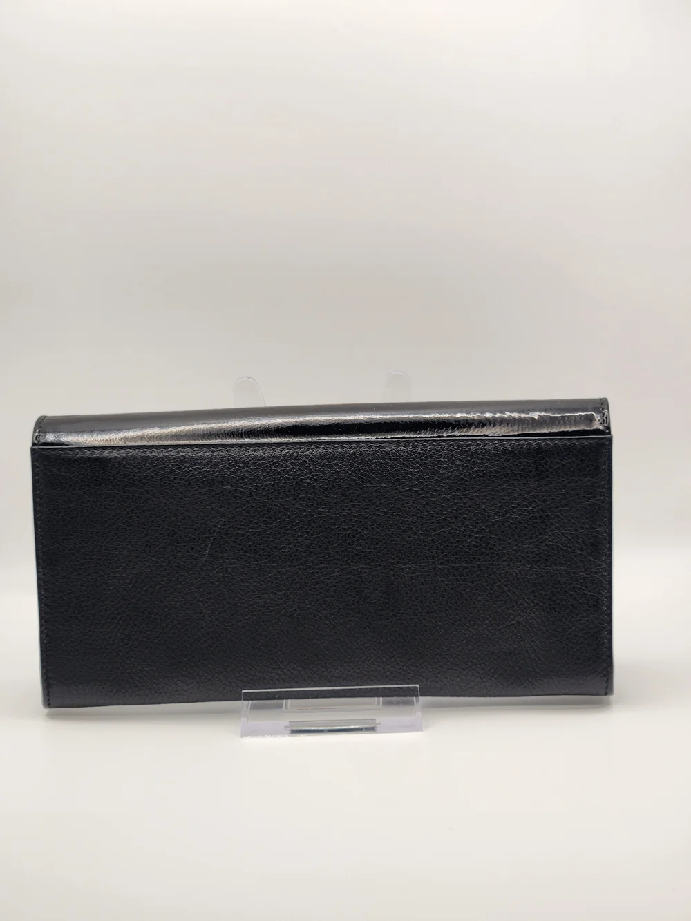 BVLGARI Isabella Rossellini Black Leather Continental Wallet – Full Set